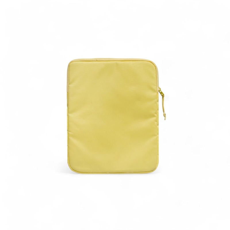 QIPS Tablet Sleeve Bag for up to 12-Inch Tablets – Water-Resistant PU-Coated Case with Front Pocket – Lightweight iPad & Tablet Cover for Work, School & Travel – Slim Protective Design (Yellow) - Image 3