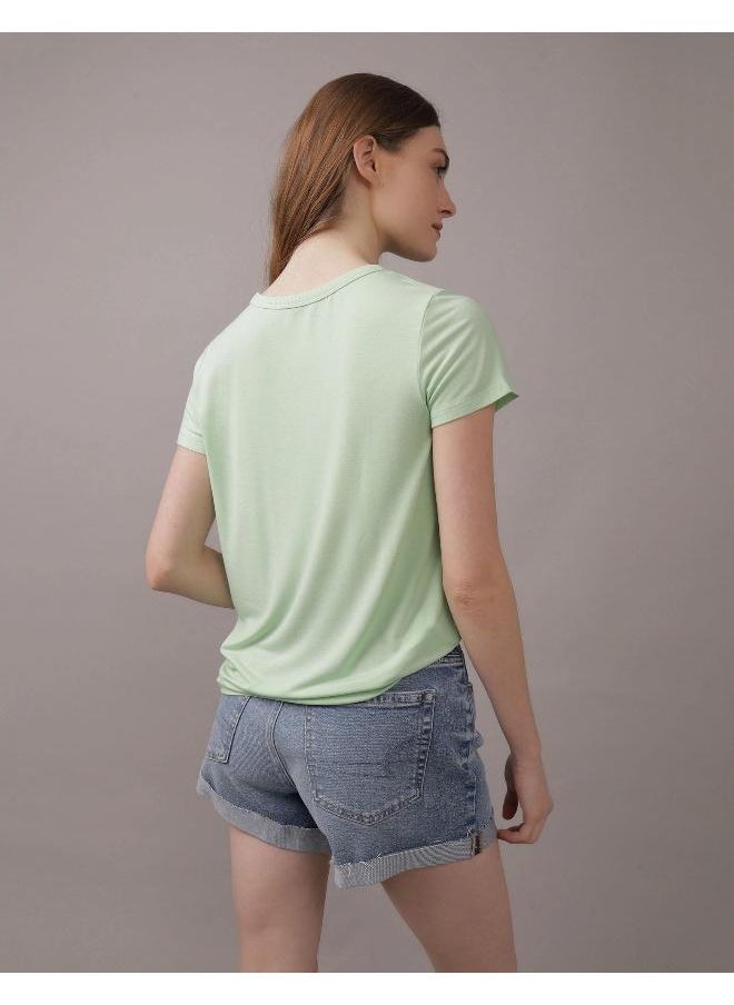 امريكان ايجل Crew Neck Half Sleeve Top  - Image 2