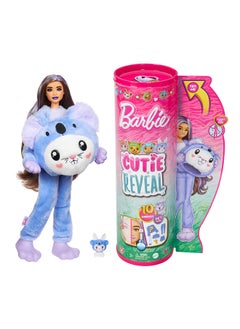 Barbie Cutie Reveal Doll & Accessories With Animal Plush Costume & 10 Surprises Including Color Change, Bunny As A Koala In Costume-Themed Series  - Image 1