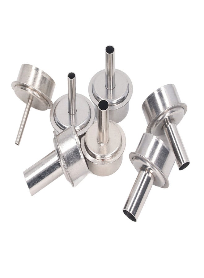7 Pcs Hot Air Gun Nozzle Straight Heat Gun Tips Stainless Steel Desoldering Station Nozzle for Repair Maintenance - Image 2
