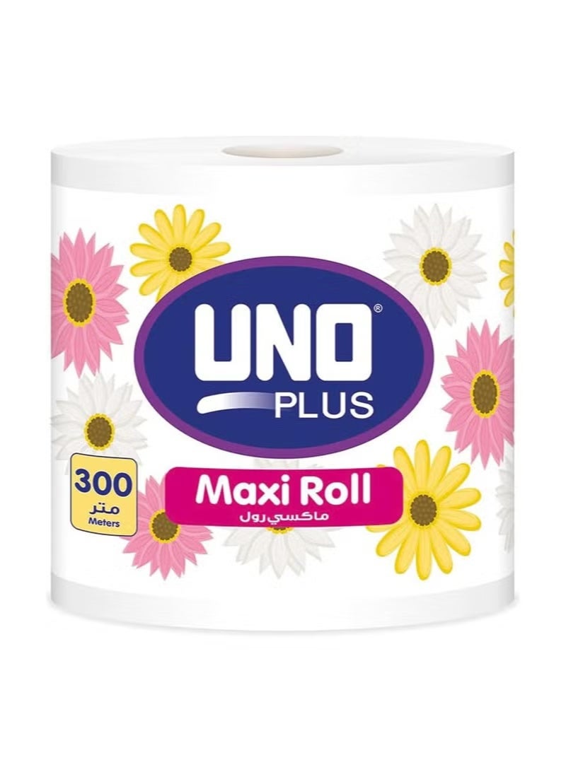 uni charm UNO Plus Maxi Roll, 300 Meters, Super Absorbent, Embossed - Image 1