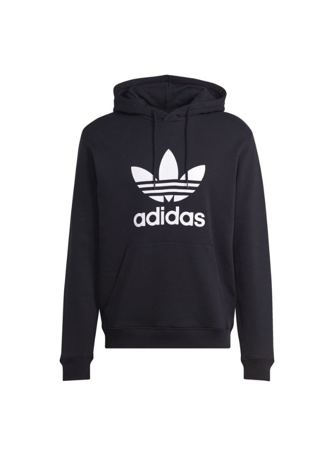 Adidas adidas TREFOIL HOODY Black Originals Men SWEATSHIRTS  - Image 2