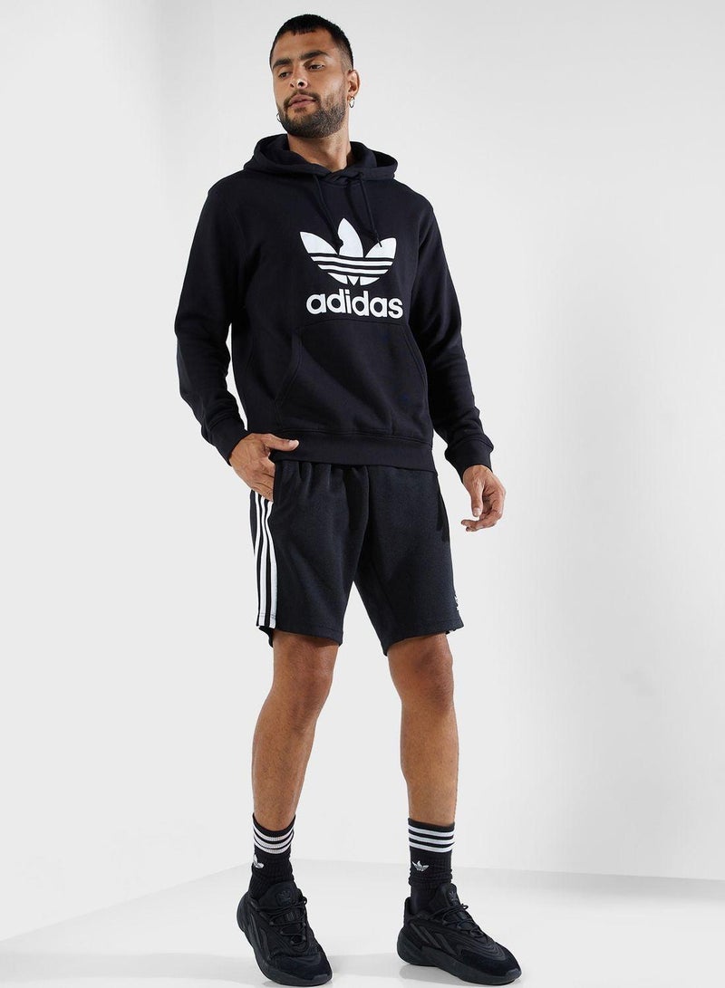 اديداس اوريجينالز هودي تريفويل أسود للرجال - Image 4