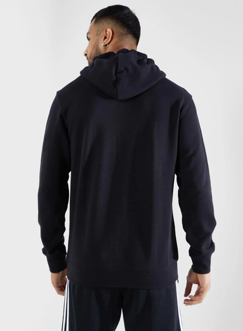 Adidas Originals Black / White Adicolor Classics Trefoil Hoodie for Men | Best Price UAE