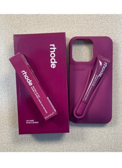 rhode Silicone Lip Holder for Cell Phone, Lip Gloss Adhesive Sleeve for Phone, Lip Holder Stick-on Phone Case, Back Stick On Holder for iPhone Phones（Raspberry Jelly）  - Image 4
