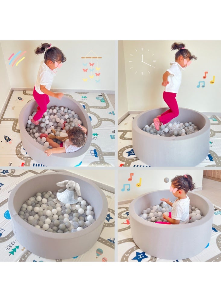 مامفاكتوري مسبح كرات للاطفال ناعم،  مقاس 90×30 سم، يشمل 200 كرة - Image 3
