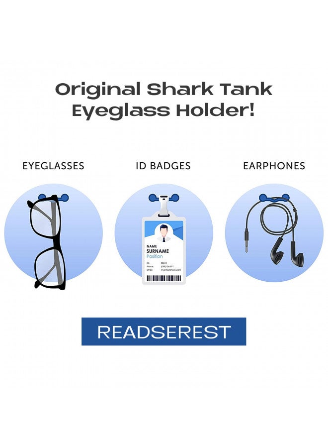 Readerest Magnetic Holders for Glasses, Magnet Pin, (Classic Black 4 Pack), Eyeglass Magnets for Women and Men, Name Badge Holder, Pins onto Your Shirt to Keep Your Glasses Safe - Image 2