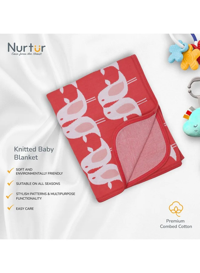Nurtur Soft Baby Blankets For Boys And Girls 100% Combed Cotton Lightweight Fleece