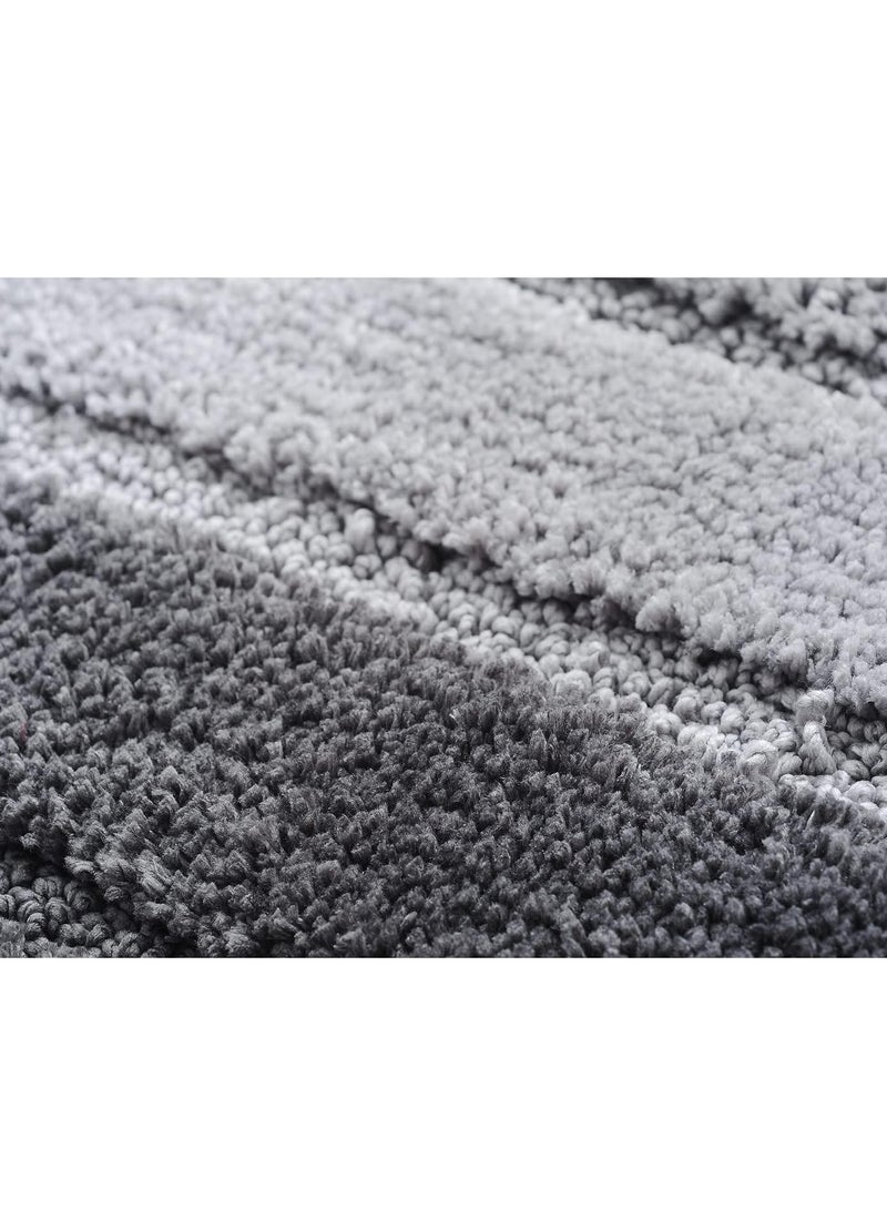 تايكوم سجاد الحمام، سجادة حمام غير قابلة للانزلاق، سجادة دش من الألياف الدقيقة الناعمة، سجادة قابلة للغسل، سجادة غير قابلة للانزلاق لأرضية الحمام، 50 × 80 سم، رمادي. - Image 4