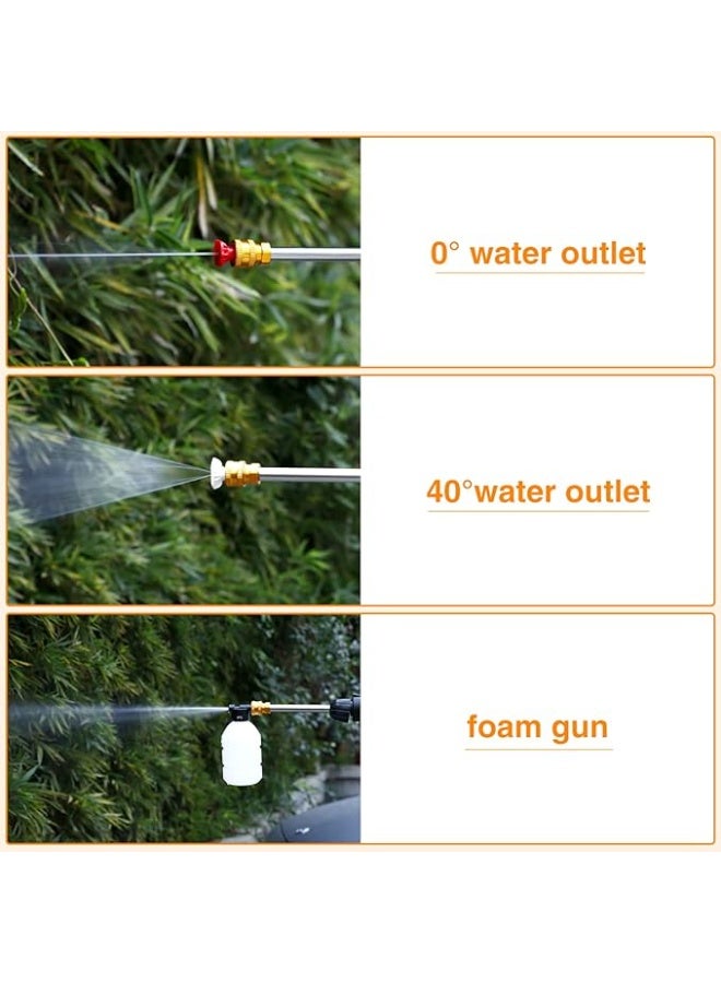 Cordless High-Pressure Power Washer Kit – Portable Handheld Car Washer Gun with 2 Rechargeable Batteries – 5-in-1 Multi-Function Nozzle – Heavy-Duty Cleaning for Cars, Floors, Fences & Garden. - Image 5