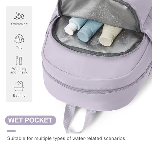 coofay Gym Backpack For Women Waterproof Backpack With Shoe Compartment Lightweight Travel Backpack Sports Backpacks Large Gym Bag - Image 4