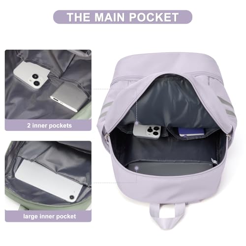 coofay Gym Backpack For Women Waterproof Backpack With Shoe Compartment Lightweight Travel Backpack Sports Backpacks Large Gym Bag - Image 3