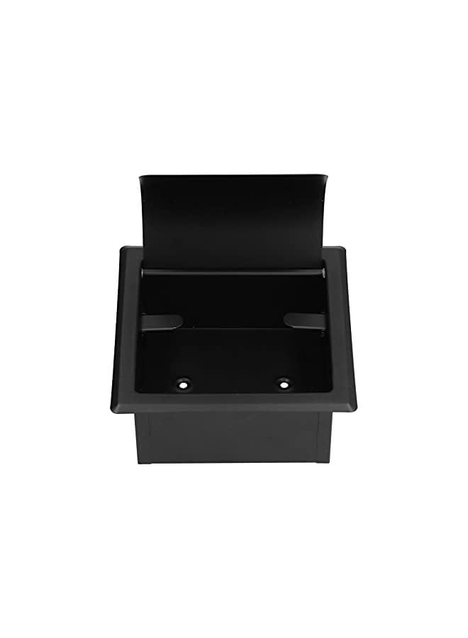 S-TOP Recessed Toilet Paper Holder, Embedded Matte Black Roll Tissue Rack Wall Mounted SUS304 Stainless Steel for Bathroom Kitchen Washroom Hotels Accessories Rear Mounting Bracket Included - Image 4