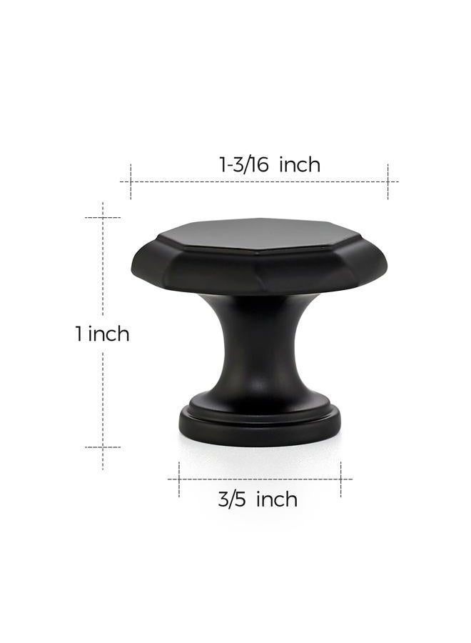 Ravinte 10 Pack Matte Black Kitchen Cabinet knobs Single Hole Drawer Pulls for Bathroom, Dresser Drawer and Cupboard Hardware - Image 3