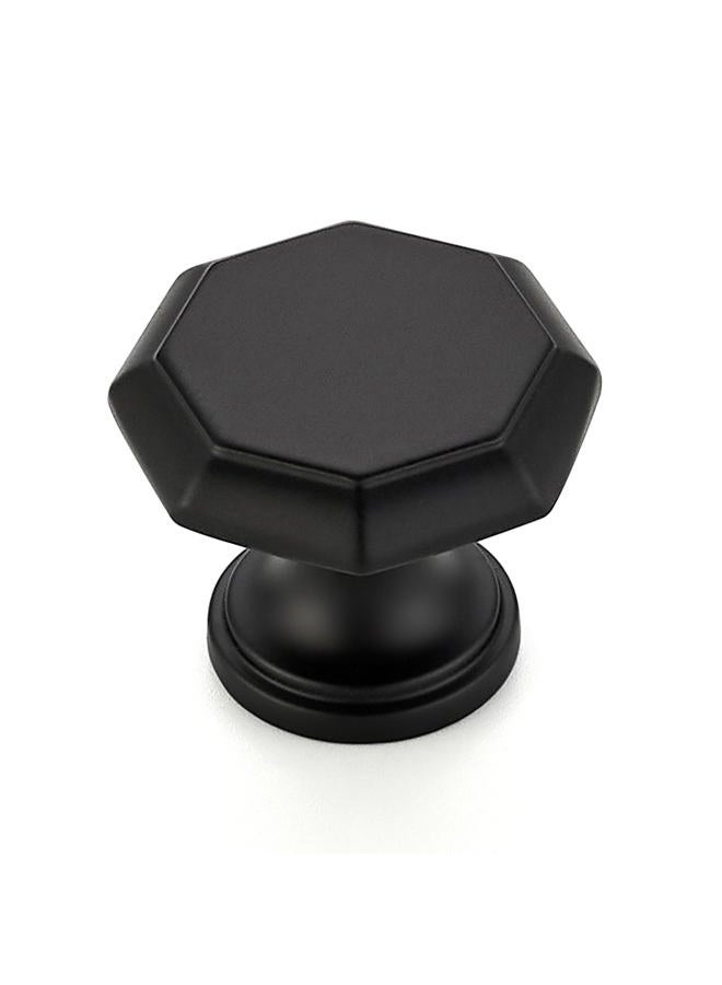 Ravinte 10 Pack Matte Black Kitchen Cabinet knobs Single Hole Drawer Pulls for Bathroom, Dresser Drawer and Cupboard Hardware - Image 1