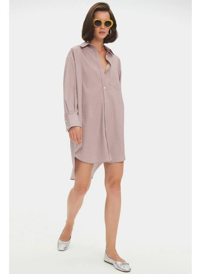 JUNE Oversized Shirt Dress