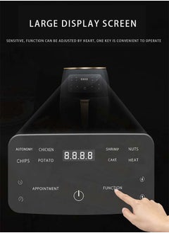 Arabest 6L Large Capacity Air Fryer,2400 Watts,Digital Display,Intelligent Control Panel,10 Preset Programs with Built-In Preheat for Home/Restaurant/Hotel(Black)  - Image 4