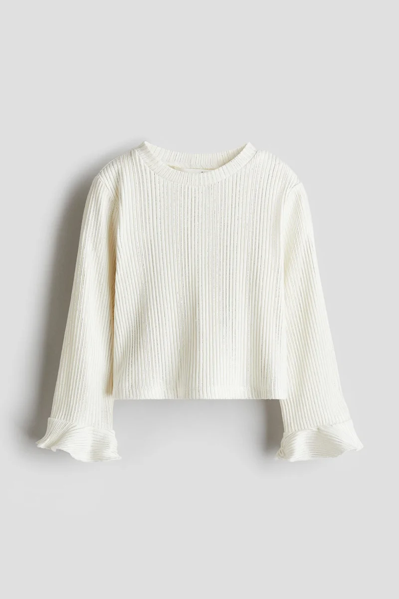 H&M Flare-Sleeve Jersey Top