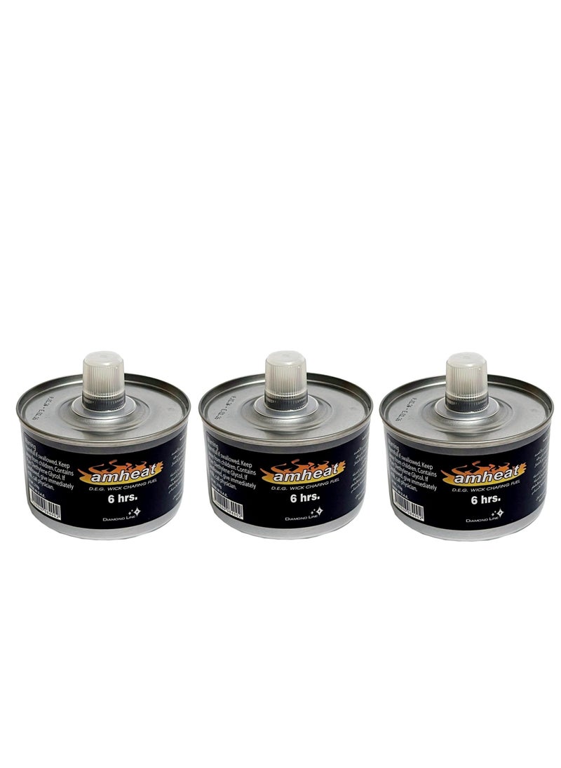 Generic - Heater Flame Can For Buffet Lasts 6 Hours (3pc) - Image 1