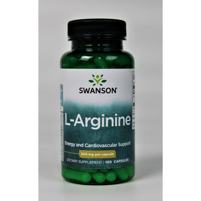 Swanson Amino Acid L-Arginine 500 Milligrams 100 Capsules - Image 3