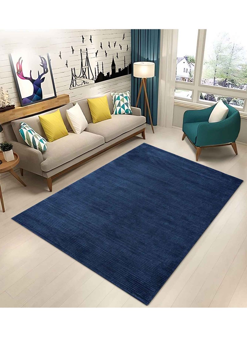 VENICE -100% VISCOSE RUG- 150X230 CMS- BLUE - Image 2