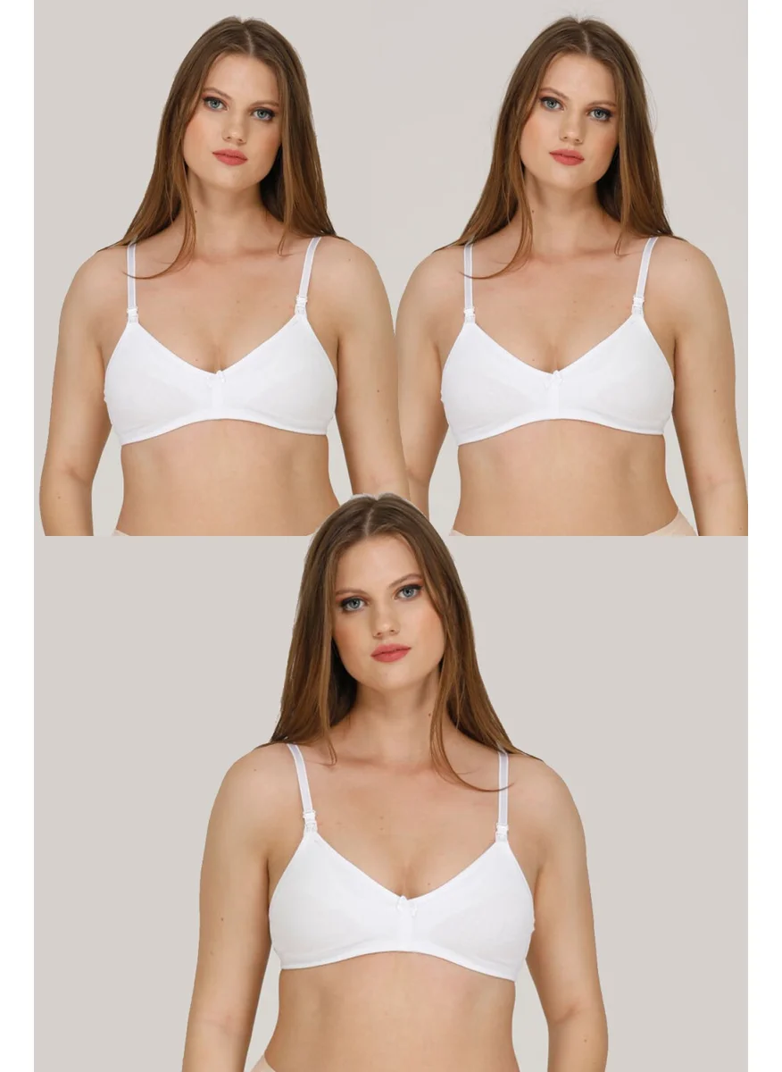 Par Lingerie 3-Piece Nursing Bra White