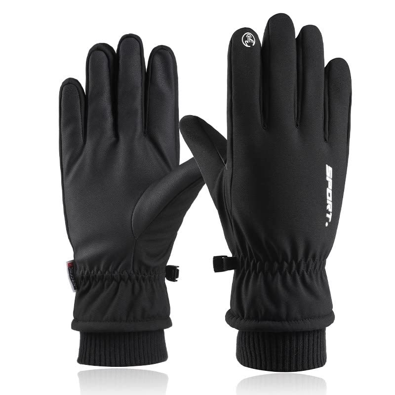 Gustave® GUESTAVE Gloves for Men Winter Wear Women Winter Gloves Warm Bike Riding Gloves Touch Screen Finger Microfiber Anti-Slip Design Windproof Waterproof Snow Ski Gloves - Image 1
