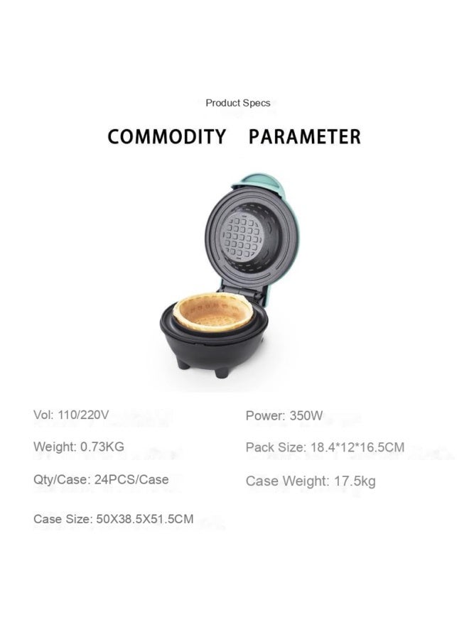 NeeMee Waffle bowl maker, breakfast machine, cake machine, egg tart machine, ice cream machine, egg roll machine - Image 2