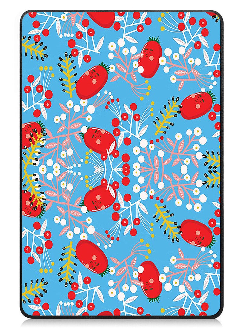 Theodor Protective Flip Case For Samsung Galaxy Tab S9 FE Plus With Trifold Stand Auto Wake Sleep Shockproof Cover Tomatoes - Image 1