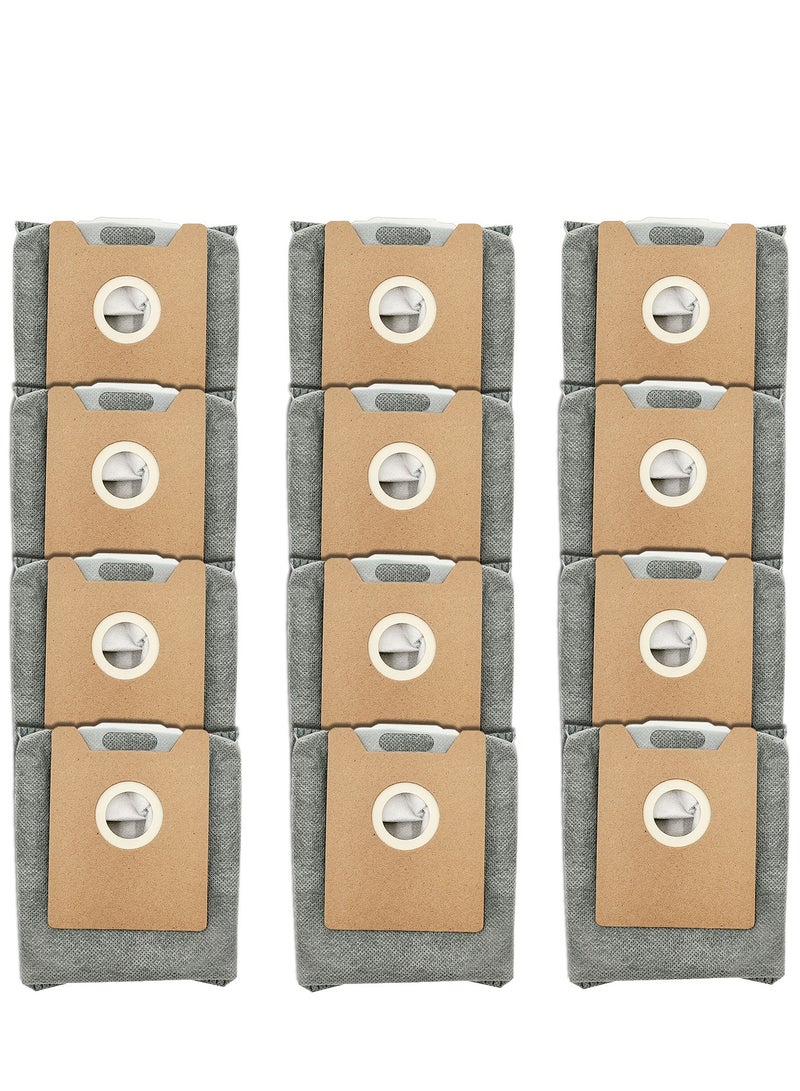 SYOSI Replacement Dust Bags for Eufy Clean G35+, G40+, G40 Hybrid+, Auto-Empty Station, Vacuum Cleaner Automatic Airclean Dirt Disposal Bags Accessory Part (12 Packs) - Image 1