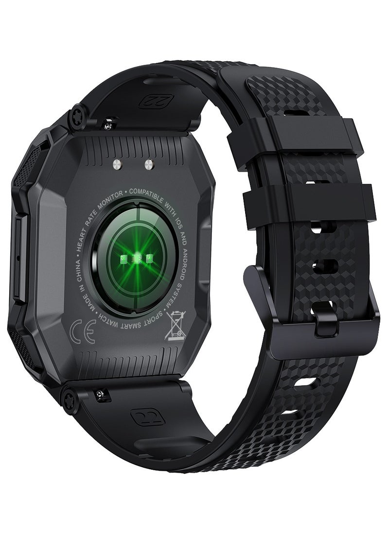 RollsTimi  Men's Smartwatch 1.85" IPS full Touch Screen Sports Fitness Tracker Heart Rate Sleep Monitor Waterproof Smart Watch for Men  - Image 3