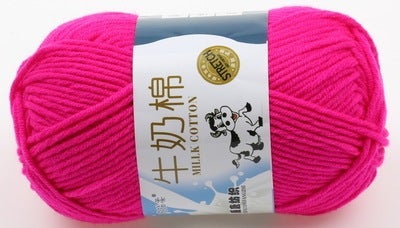 Five-strand Milk Cotton Wool Milk Cotton Special Price Hand-woven Medium-thick 5-strand Baby Wool Baby Wool Doll Line 08 rose powder 