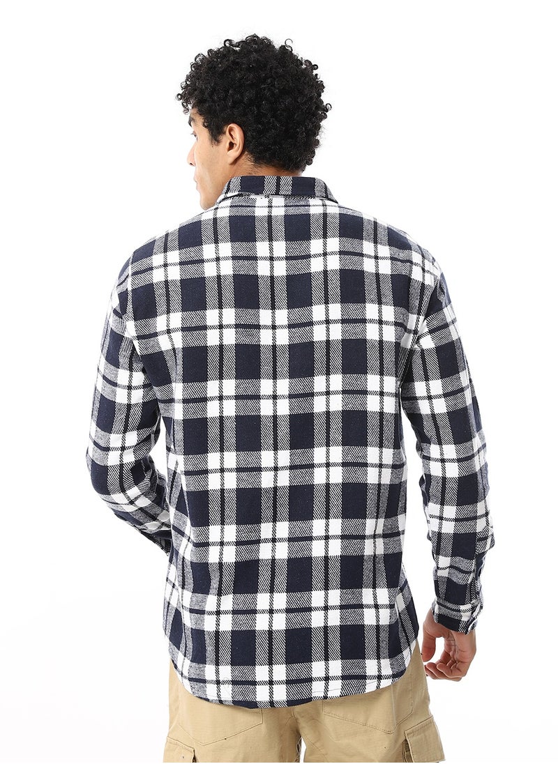Master Jeans - Men's Long Sleeves Shirt - Wool - Image 1