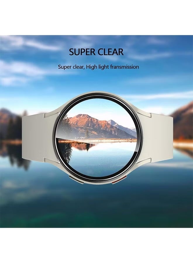3 Pcs Samsung Galaxy Watch 7 44mm Screen Protector Film, HD Clear Scratch-Resistant Dustproof Anti-Bubble Wear-Resistant Tempered Glass Protection Film  - Image 4