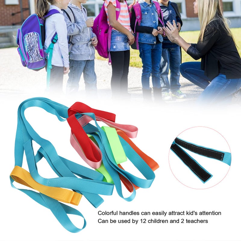 ZJchao Walking Rope, Baby Kids Walking Rope Antiâ€‘lost Colorful Handles Safety Harnesses Leashes Safety Line Rope for Preschool Daycare Walking Harness Child Leash Wrist Leash Harness Walking Leash - Image 3