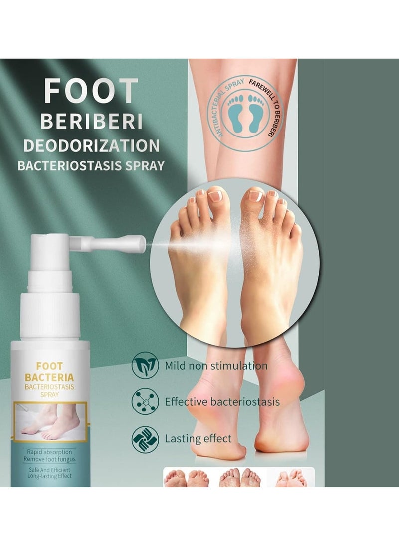 lansiyi Foot Bacteria Bacteriostatic Spray, Foot Care Spray, Treatment Of Foot Itching, Foot Odor, Remove Foot Fungus, Deodorant And Antibacterial Foot Odor Spray To Relieve Odor Sweat Feet  - Image 2