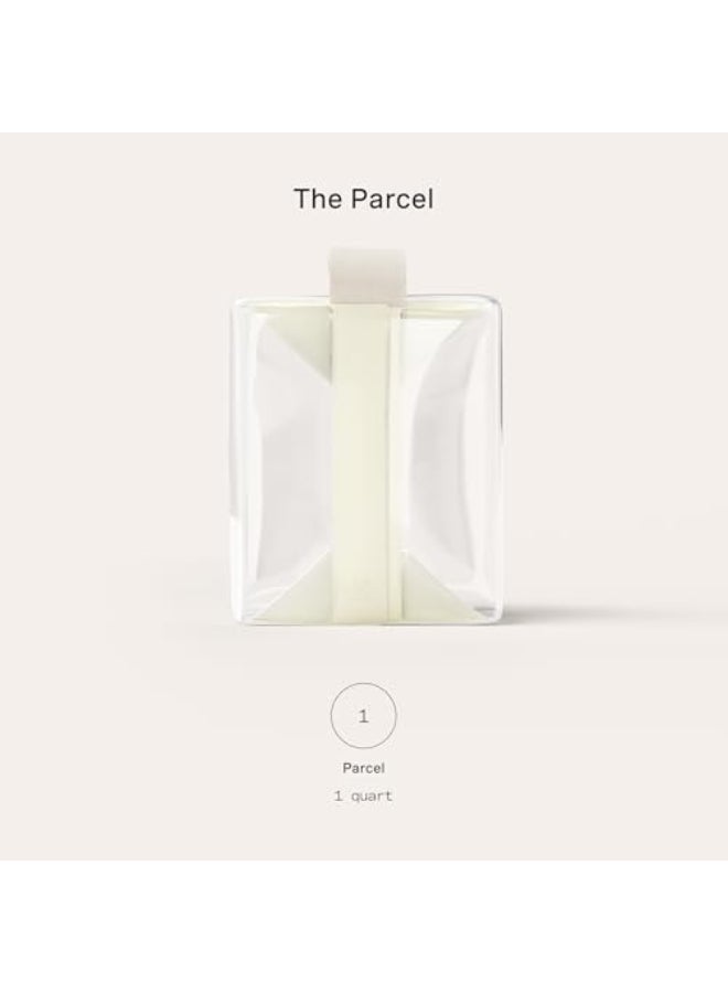 Cadence Parcel Clear Kit with Magnetic Closure Durable and LeakResistant Travel Toiletry Kit TSACompliant Modular Design Hygiene Bag for Travel Essentials 1 Qt Pebble - Image 3