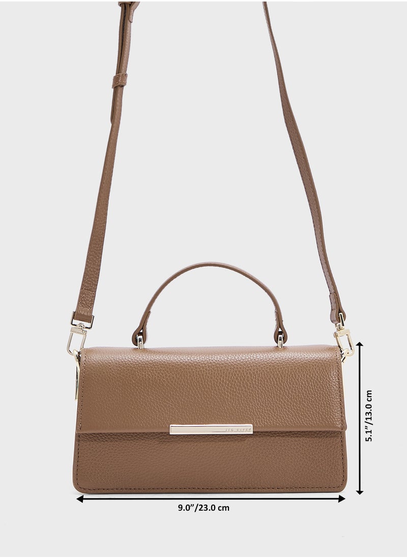 Ted Baker - ROSLY Bar Detail Elongated Top Handle Bag - Image 1