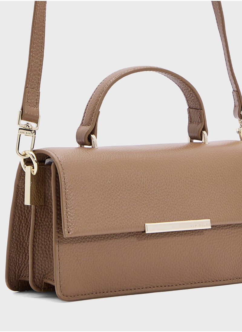 Ted Baker - ROSLY Bar Detail Elongated Top Handle Bag - Image 1