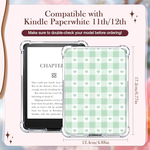 Rngmsi Insert Cardstock for Clear Case - 12Pcs Funny Reading Books Cardstock Inserts Compatible with Kindle Paperwhite 11th-12th, 50Pcs Cute Animals Stickers for E-Reader Clear Back Cover Accessories - Image 2