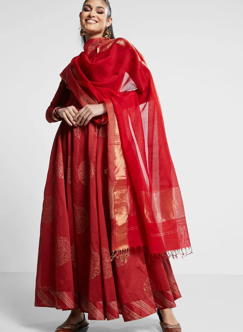 Fabindia Lace  Detail Dupatta