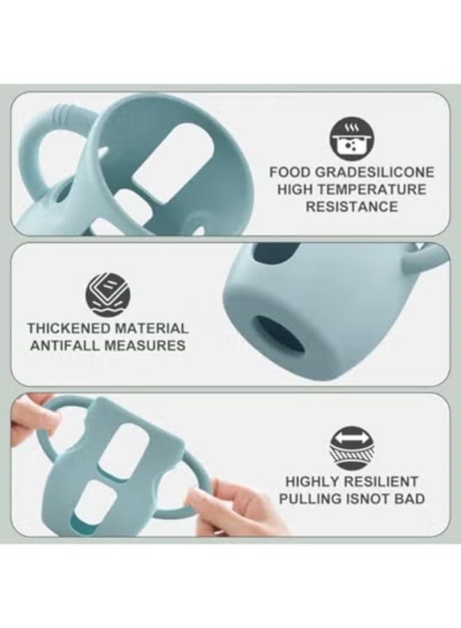 3PCS Philips Avent Glass Bottle Silicone Sleeves with Handles, Compatible with Philips Avent Glass Bottles 4 oz, Suitable for Avent Baby Bottles 4 oz, and Easy to Clean - Image 2