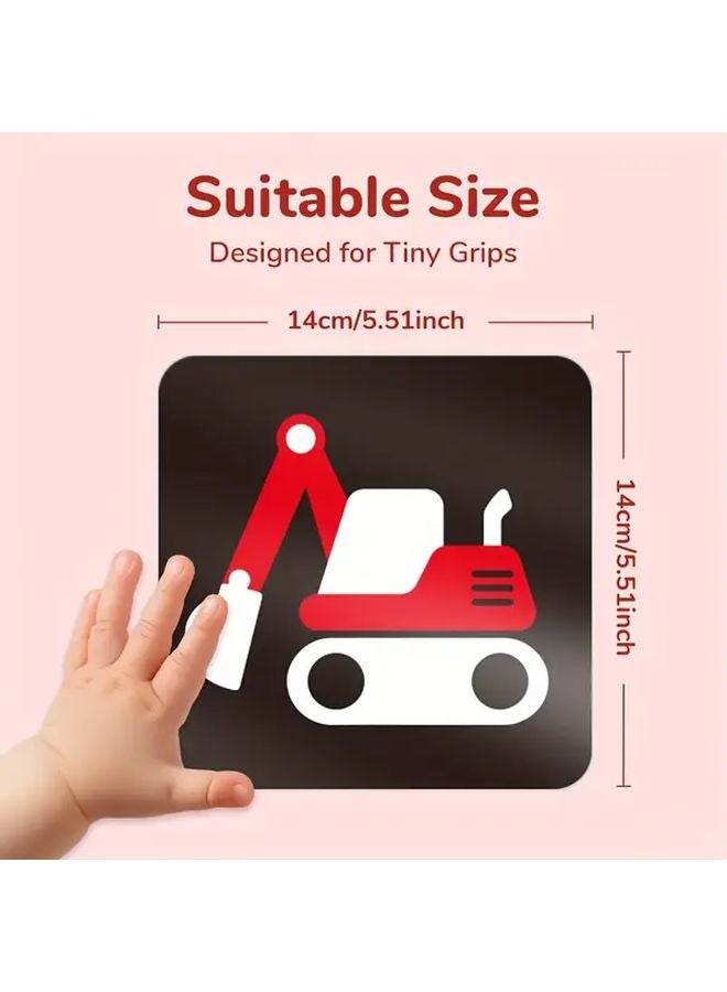 Black Red Vision Cards High Contrast Flashcards For Newborn Brain Development - Image 5