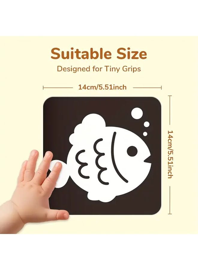 Black Red Vision Cards High Contrast Flashcards For Newborn Brain Development - Image 4