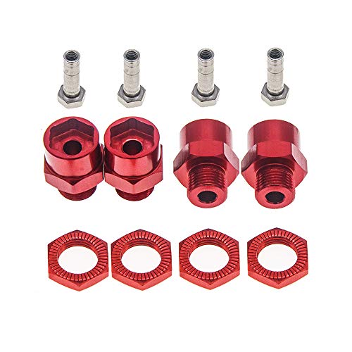 GTHELE 12mm to 17mm Wheel Hex Hub Adapter Extension Conversion for 110 RC Car and Upgrade 18 Tires - Image 1
