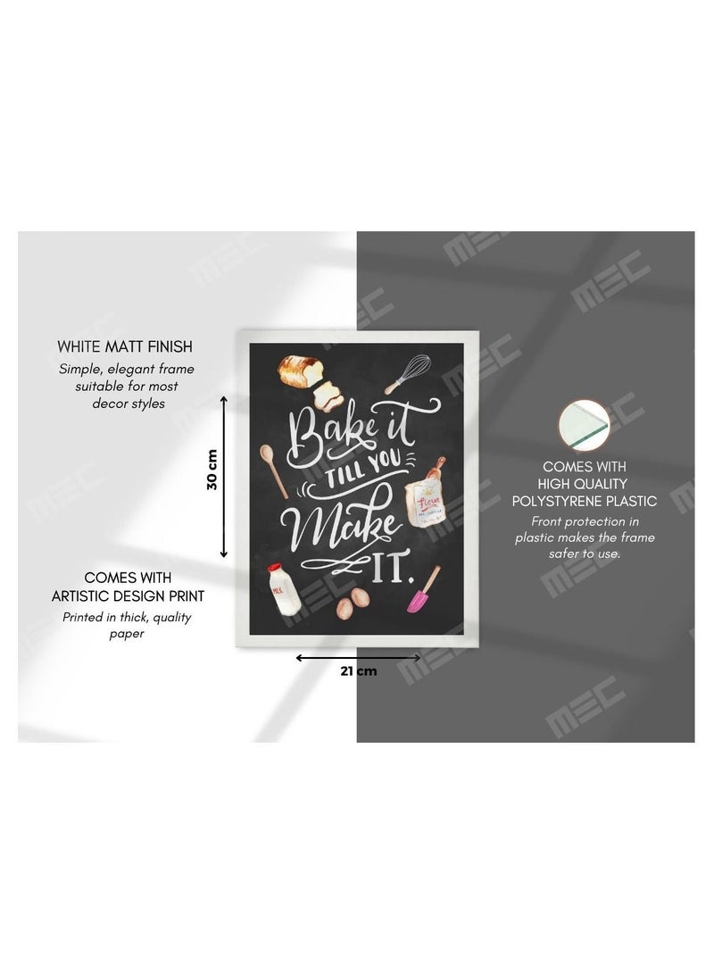 اخبزيها أخبرك اصنعها بتصميم إطار ملصق مقاس 21x30 سم - Image 4