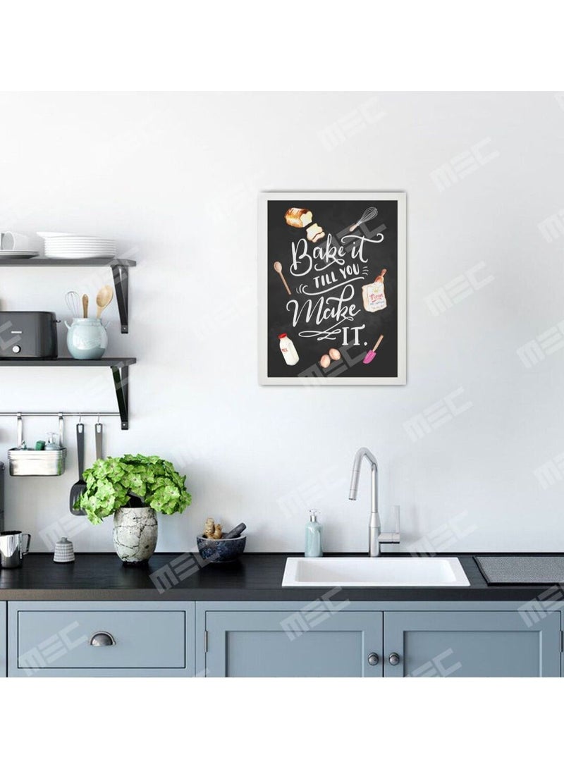 اخبزيها أخبرك اصنعها بتصميم إطار ملصق مقاس 21x30 سم - Image 5