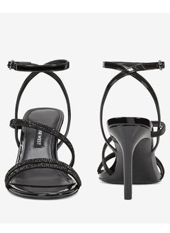 NINE WEST Ankle Loop Buckle Closure Stiletto Heels - Black 