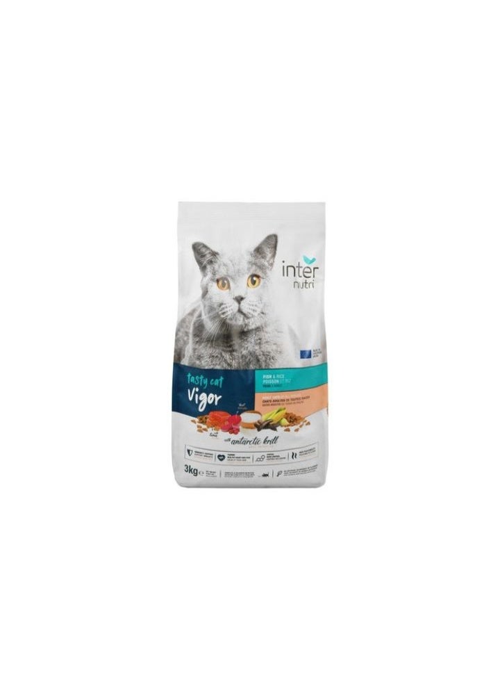 Inter Nutri Adult Cat Dry Food with Tuna 3kg