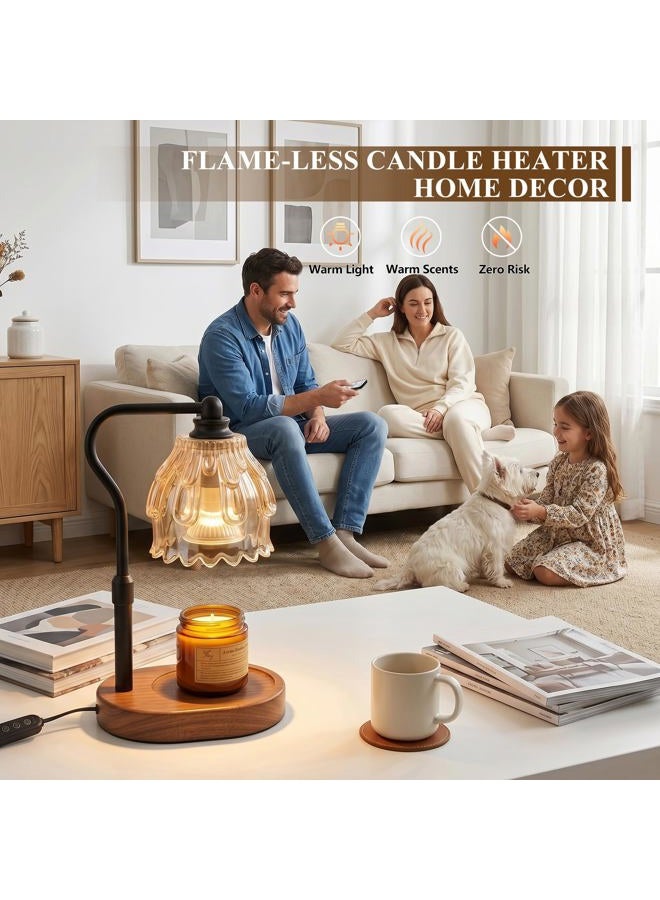 Fitrobust Candle Warmer Lamp with Timer and Wireless Remote Control, Dimmable Candle Warmer for Jar Candles, Height Adjustable Wax Melts Warmer, House Warming Gifts New Home Decor, Gifts for Women Mom(2 Pack) - Image 2